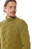 Lana Grossa HERRENPULLI MIT ZOPFMUSTER Alpaca Peru 100