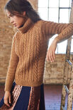 Lana Grossa PULLI MIT ZOPF-, FISCHGRÄT- UND QUERRIPPENMUSTER Alta Moda Alpaca