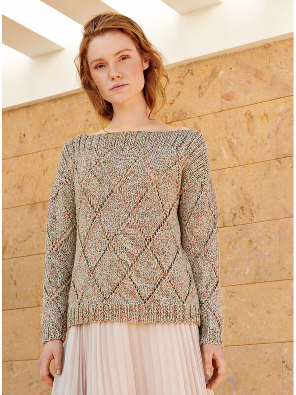 Lana Grossa PULLI IM LOCH-RAUTENMUSTER About Berlin Sparkly