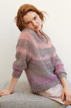 Lana Grossa RAGLANPULLI IM LOCHMUSTER Silkhair Print