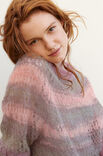 Lana Grossa RAGLANPULLI IM LOCHMUSTER Silkhair Print