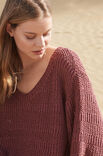 Lana Grossa PULLI MIT HALBPATENT- UND NETZMUSTER Linarte