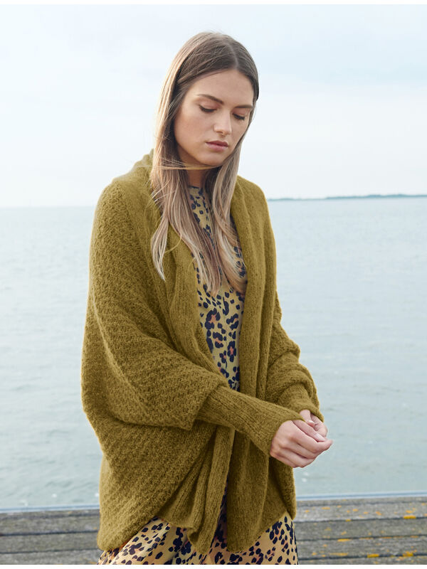 Lana Grossa JACKE IM WÜRFELMUSTER MIT SCHALTEIL Cool Air Fine