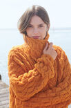Lana Grossa MANTEL IM ZOPFMUSTER MIT TASCHEN Cool Air