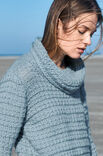 Lana Grossa PULLI IM RIPPENSTRUKTURMUSTER MIT ROLLKRAGEN Lala Berlin Lovely Cashmere
