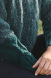 Lana Grossa PULLI GLATT RECHTS MIT ARANMUSTER IN DEN ÄRMELN Lala Berlin Fluffy/Alta Moda Alpaca