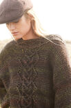 Lana Grossa PULLI GLATT LINKS MIT ARANMUSTER IM VORDERTEIL Piuma