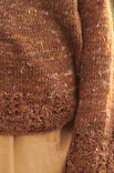 Lana Grossa PULLI MIT LOCHMUSTERBORDÜREN Only Tweed