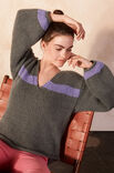 Lana Grossa V-PULLI MIT STREIFEN Lala Berlin Lovely Cashmere