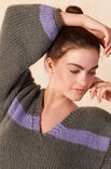 Lana Grossa V-PULLI MIT STREIFEN Lala Berlin Lovely Cashmere