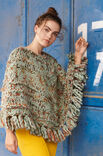 Lana Grossa PONCHO MIT QUERRIPPEN Weekend Color