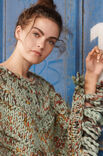 Lana Grossa PONCHO MIT QUERRIPPEN Weekend Color