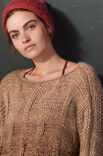 Lana Grossa T-PULLI IM RECHTS-LINKS-STRUKTURMUSTER Benessere/Silkhair Print