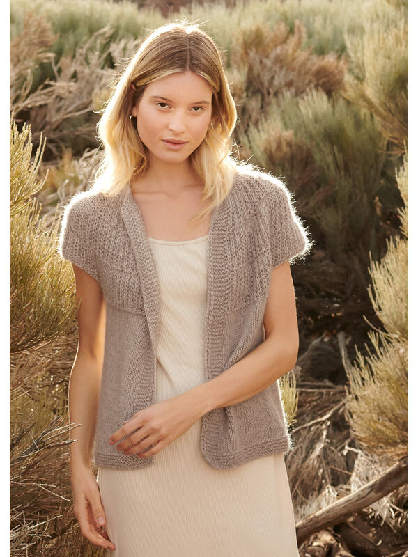 Lana Grossa RUNDPASSENJACKE MIT HALBPATENTMUSTER Linarte & Silkhair