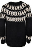 Lana Grossa PULLI MIT RUNDPASSE IM JACQUARDMUSTER Tre Seta