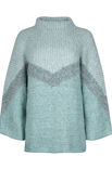Lana Grossa T-PULLI MIT EINSTRICKMUSTER Benessere, Lala Berlin Furry & Lala Berlin Harmony