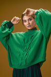 Lana Grossa PULLI MIT ZOPFMUSTER Ecopuno