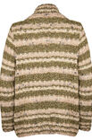 Lana Grossa CARDIGAN IM GESTREIFTEN RIPPENMUSTER Lala Berlin Harmony, Benessere Tweed, Lala Berlin Lovely Cotton Inserto