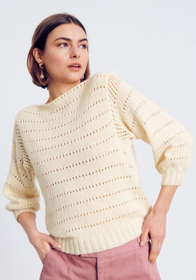 PULLI MIT LOCHMUSTER Ecopuno von Lana Grossa
