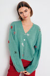 Lana Grossa CARDIGAN MIT STICKBLÜTEN Allora