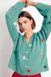 Lana Grossa CARDIGAN MIT STICKBLÜTEN Allora
