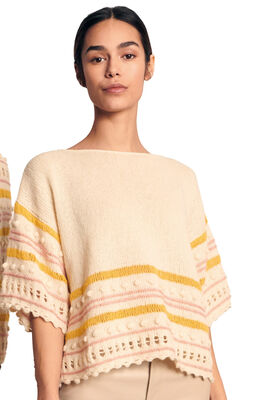 PULLI GLATT RECHTS MIT MUSTERMIX UND NOPPENRAND Ecopuno von Lana Grossa