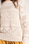 Lana Grossa PULLI MIT LOCHMUSTER UND BIESEN Riserva