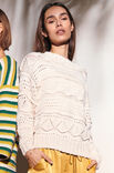 Lana Grossa PULLI MIT LOCHMUSTER UND BIESEN Riserva