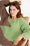Lana Grossa PULLI IM HALBPATENTMUSTER Lala Berlin Lovely Cotton