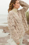 Lana Grossa PULLI MIT ZOPFMUSTER UND RIPPENÄRMELN Lala Berlin Lovely Cotton Inserto