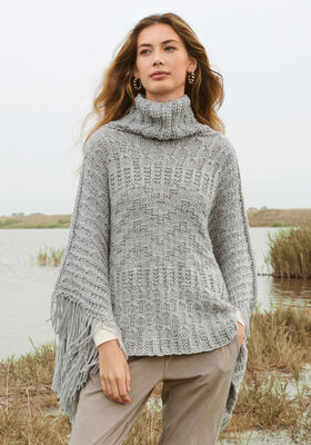 PONCHO IM MUSTERMIX Alta Moda Cashmere 16 von Lana Grossa