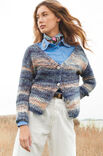 Lana Grossa CARDIGAN GLATT RECHTS MIT HOHEM RIPPENBUND Lala Berlin Stripy