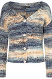 Lana Grossa CARDIGAN GLATT RECHTS MIT HOHEM RIPPENBUND Lala Berlin Stripy