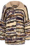 Lana Grossa CARDIGAN GLATT RECHTS Lala Berlin Stripy & Furry
