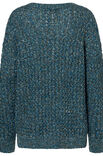 Lana Grossa PULLI IM ZOPFSTRUKTURMUSTER MIT AUFGENÄHTEN STRICKKORDELN Cool Merino Print
