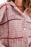 Lana Grossa CARDIGAN IN PATENTQUADRATEN Lala Berlin Lovely Cotton Inserto & Brigitte No. 2