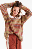 Lana Grossa PULLI IM FALSCHEN PATENTMUSTER IN RINGELN Twin 25g & Silkhair