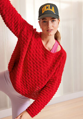 PULLOVER MIT BIESENMUSTER Ecopuno von Lana Grossa