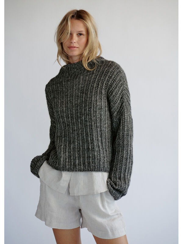 Lana Grossa PULLOVER Natural Alpaca Pelo
