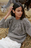 Lana Grossa PULLOVER TOP DOWN Natural Alpaca Classico