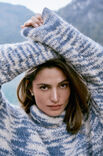 Lana Grossa ROLLKRAGENPULLOVER Natural Alpaca Pelo