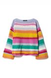 Lana Grossa STREIFENPULLOVER GLATT RECHTS Soffio