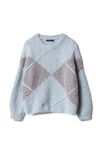 Lana Grossa PULLOVER MIT EINSTRICKMUSTER Royal Alpaca & Brigitte No. 2