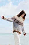 Lana Grossa PULLOVER MIT JACQUARDRUNDPASSE Brigitte No. 2