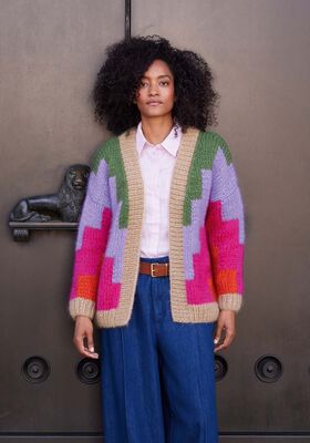 CARDIGAN Mohair di Gio (zweifädig) von Lana Grossa