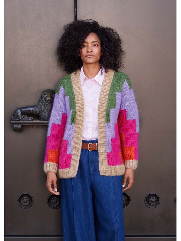 Lana Grossa CARDIGAN Mohair di Gio (zweifädig)