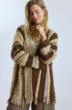 Lana Grossa QUER GESTRICKTER CARDIGAN Orsetto Mouliné, Orsetto & Baco Bamboo