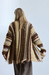 Lana Grossa QUER GESTRICKTER CARDIGAN Orsetto Mouliné, Orsetto & Baco Bamboo