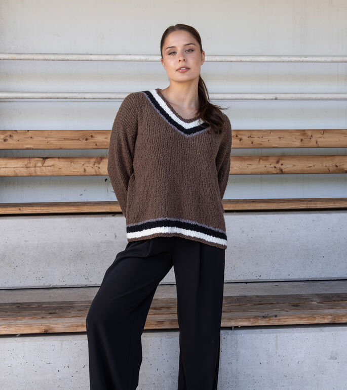 TOP-DOWN PULLOVER Orsettini  von Lana Grossa