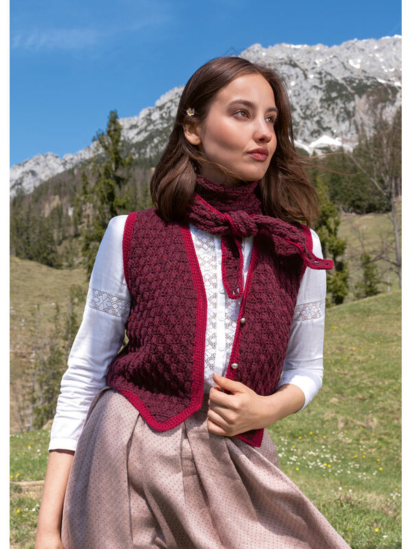 Lana Grossa WESTE IM RELIEFMUSTER Landlust Soft Tweed 180 & Cool Wool